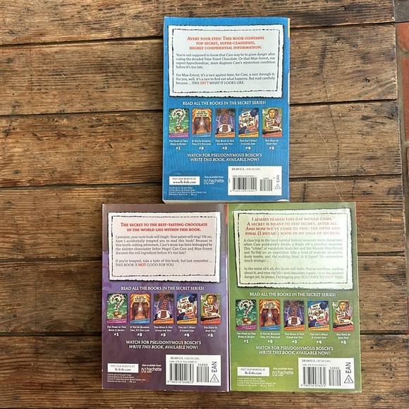 The Secret Series Books 3,4 &5 by Pseudonymous Bosch - Picture 4 of 7